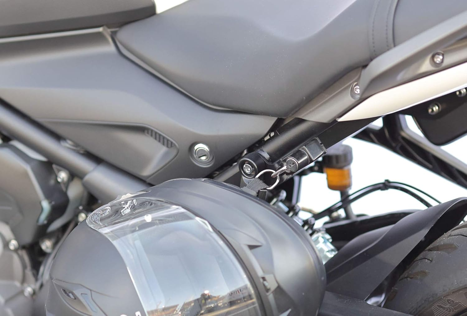 Kijima HTR-05011 Motorcycle Motorcycle Parts Helmet Lock Steel Black Finish Trident 660