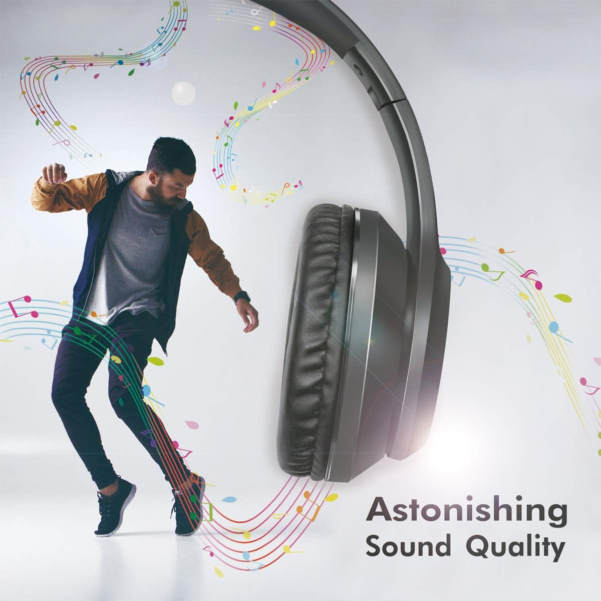 Logilink HS0053 Stereo Headset with Microphone, with Integrated Controls, Soft Over-Ear Ear Ear Pads and Easily Adjustable Headband image number 5