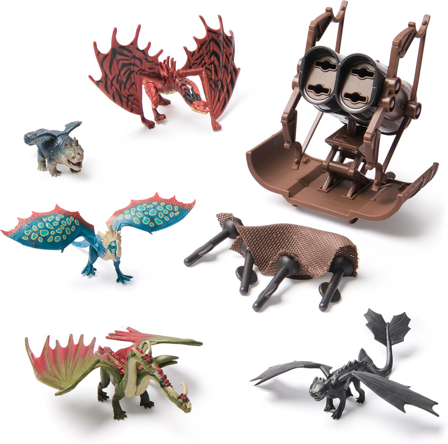 Dreamworks Dragons How to Train Your Dragon, 5-Pack Dragon Catcher Set with Hiccup&rsquo;S Mangler Net Launcher, Kids Toys for Boys & Girls Ages 4 and Up image number 1