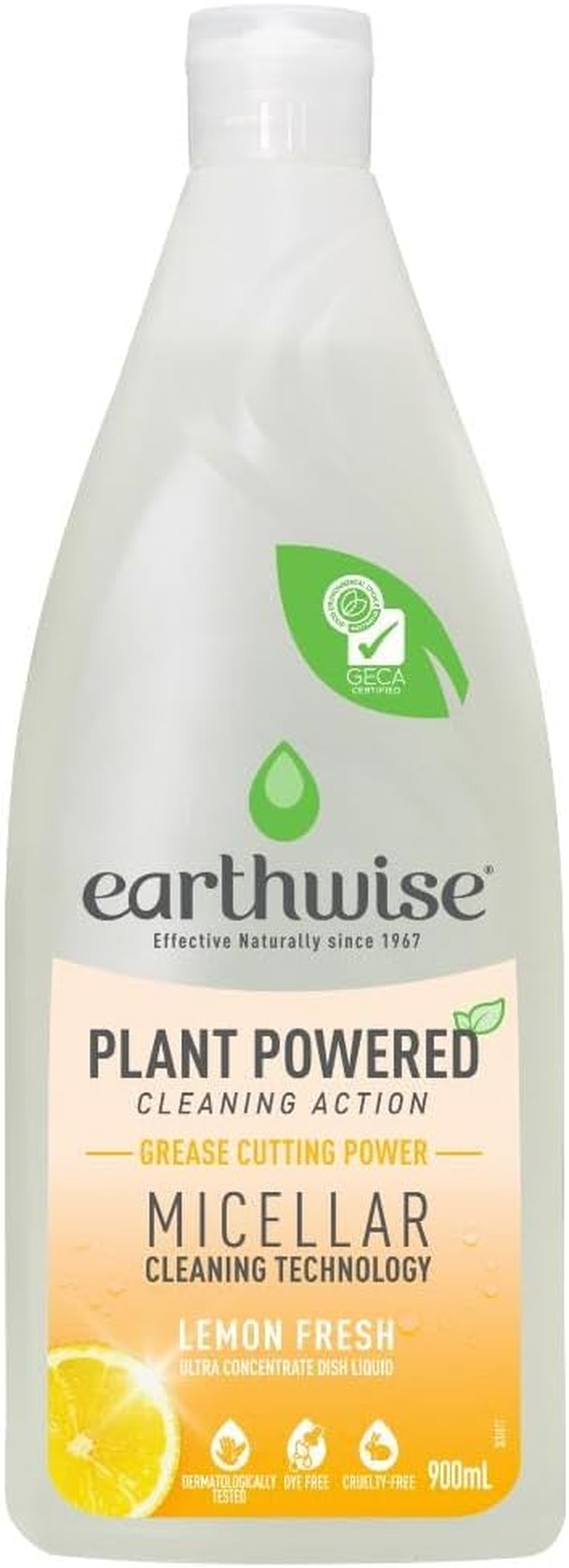 Earthwise Plant Powered Lemon Fresh Dishwashing Liquid 900 Ml image number 5