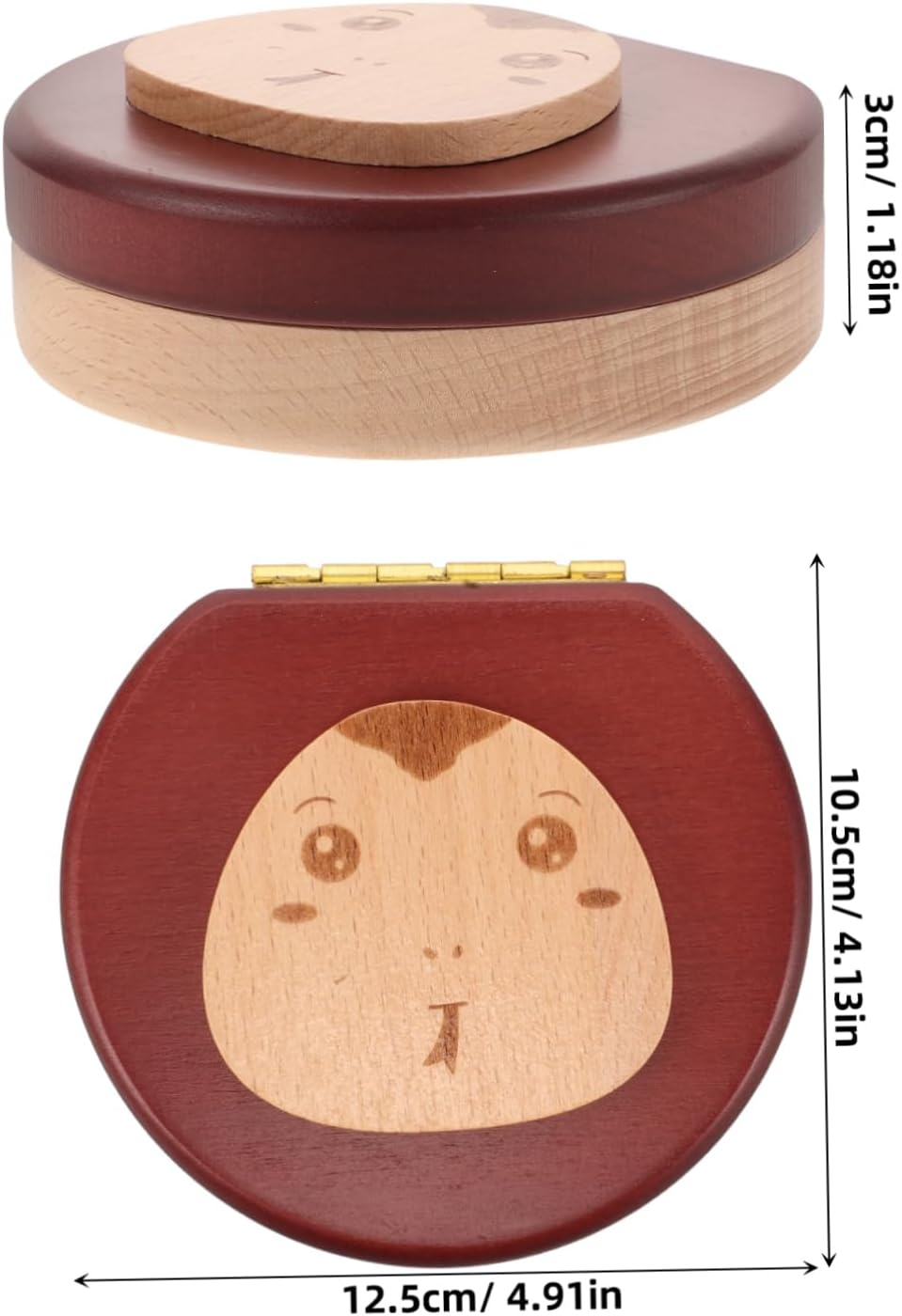 Boys Tooth Fairy Box Wooden Tooth Keepsake Box Storage Collection for Boys and Girls image number 4