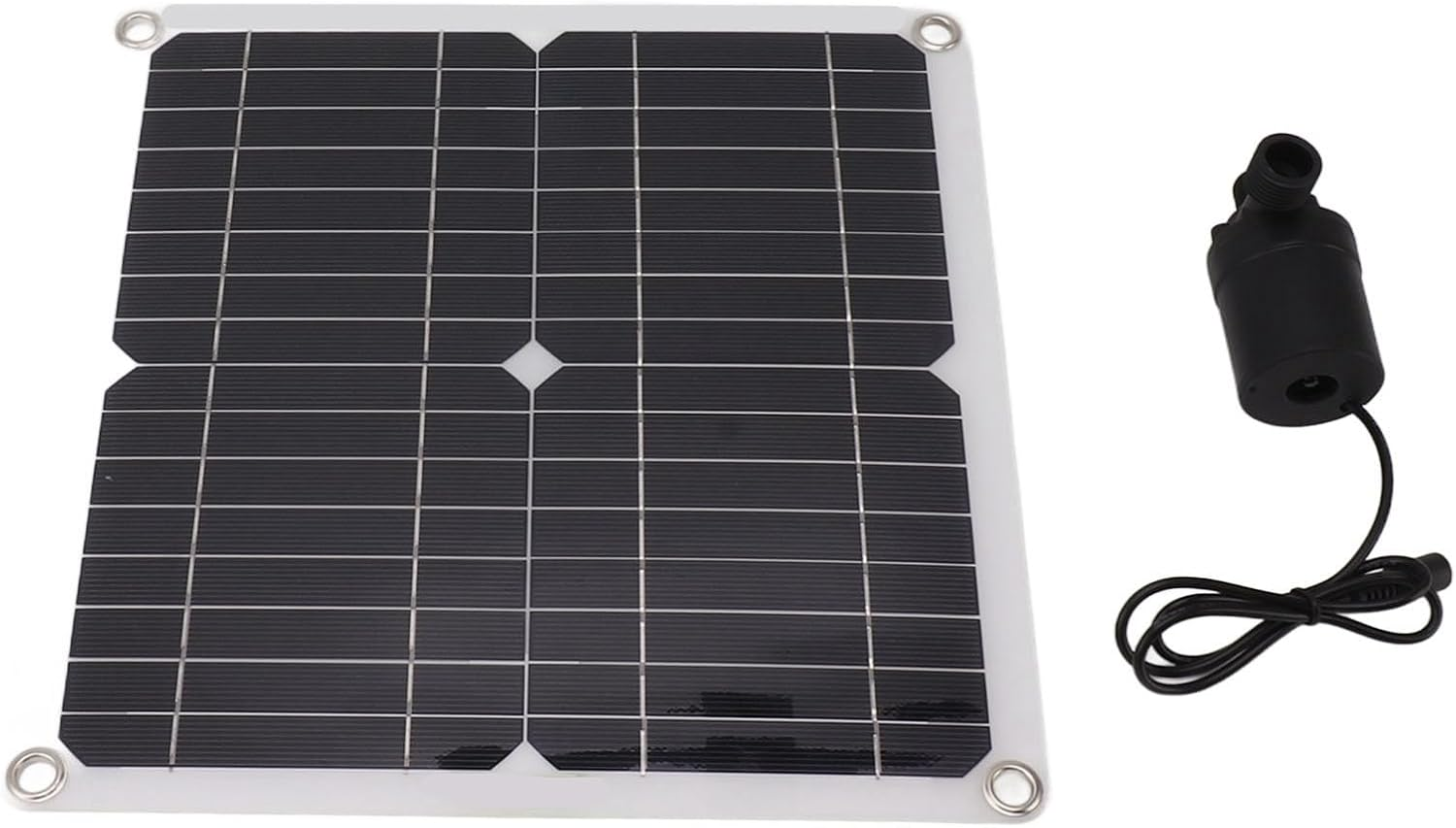 Solar Water Pump Kit 50W Solar Panel 22W Water Fountain Pump with Battery Box Timing Controller