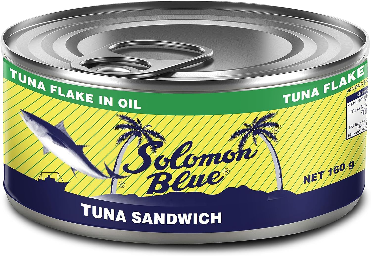 Solomon Blue Yellowfin Tuna (Sandwich) 160G X 24 (Carton of 24 Cans)