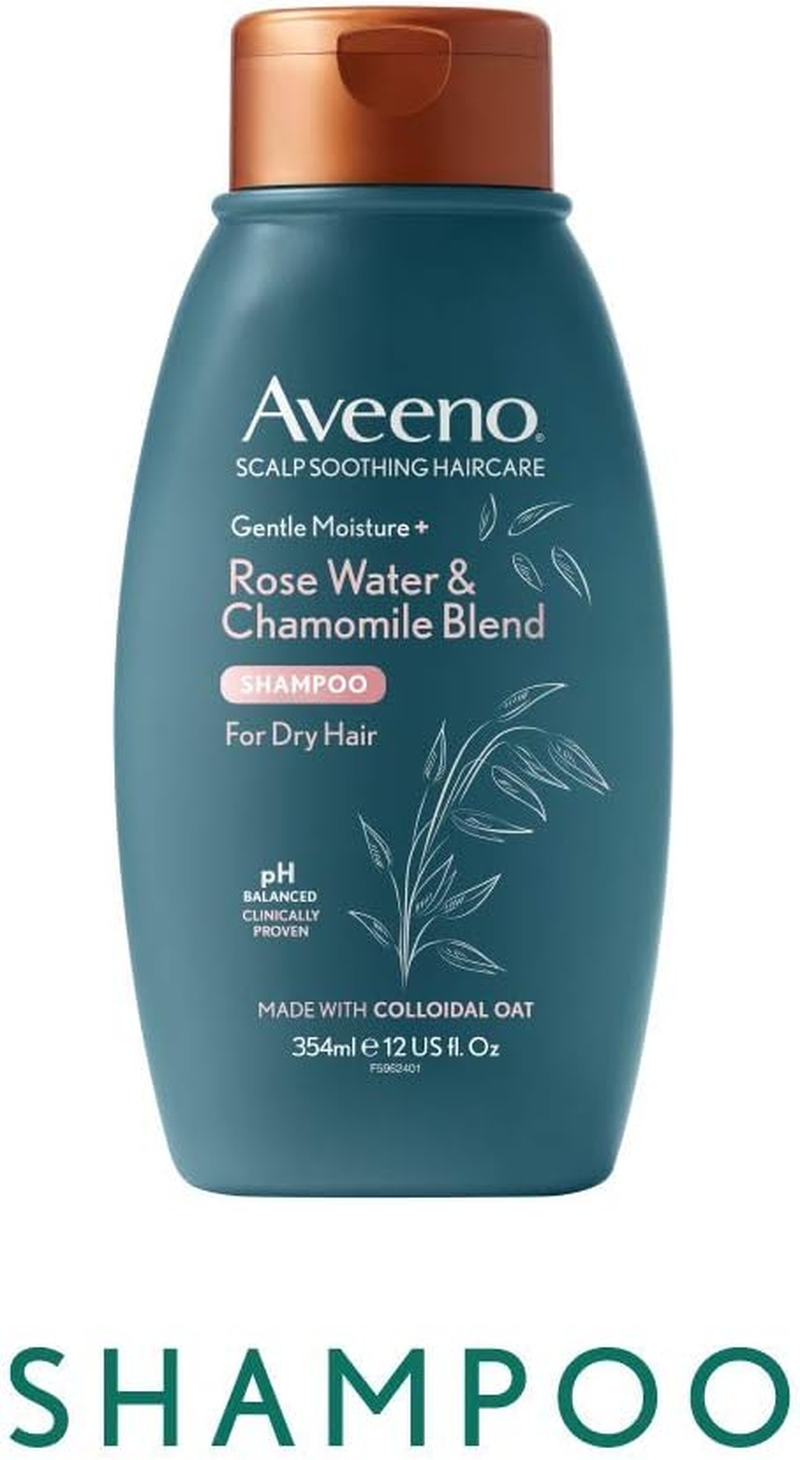Aveeno Scalp Soothing Haircare Lightweight Moisture Rose Water & Chamomile Shampoo for Dry Hair 354Ml image number 5