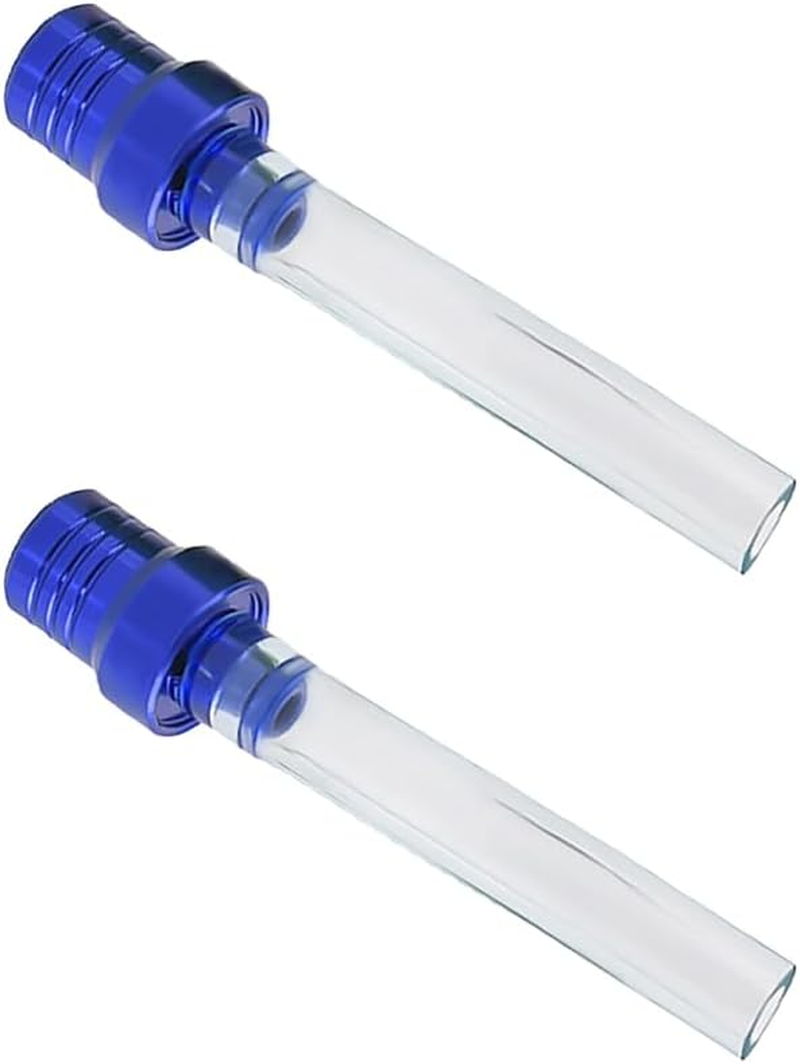 2 PCS Breather Hose Gas Fuel Tank Cap, CNC One Way Tank Valve Vent Tube with Aluminum Cap, Fuel Gas Cap Vent Tube Breather, ATV Off-Road Motorcycle Accessories (Black, Black Hose)