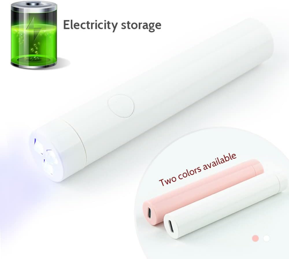 Nail Dryer USB Mini Portable Flashlight Led Light Therapy Machine Gel Nail Dryer with Battery Nail Lamp for Teens Beginners Suitable Nail Lamp image number 3