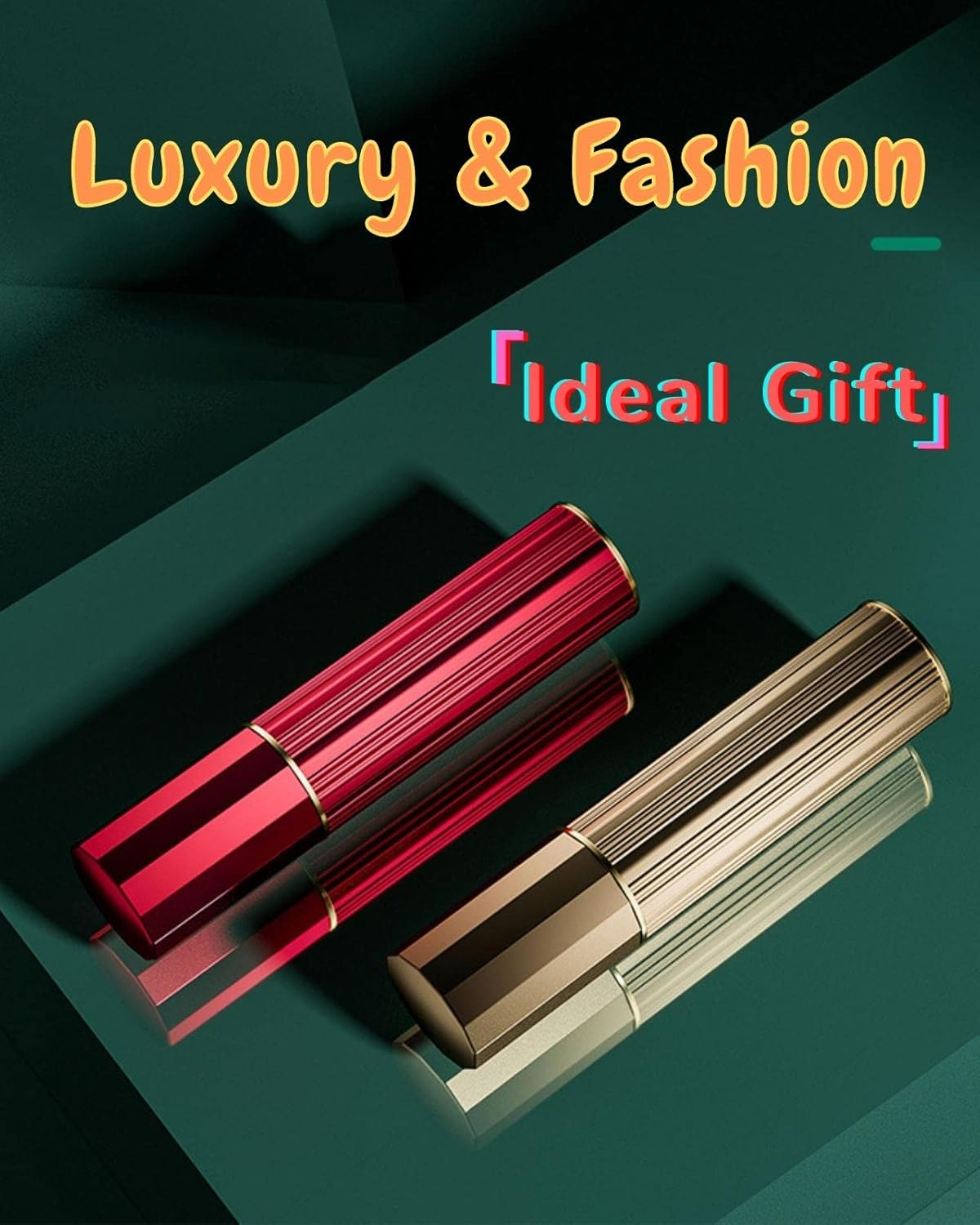 VVGAOGES Perfume Atomiser Refillable, Perfume Atomiser for Travel, Travel Bottles for Filling, Spray Bottle Small for Perfume, Empty Perfume Bottles for Travel 5 Ml (Green) - Gold image number 5