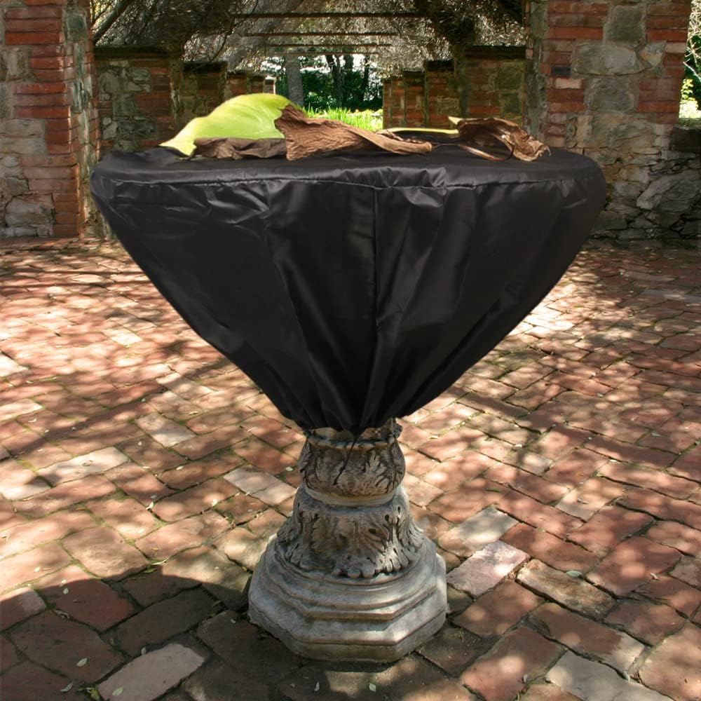 Outdoor Patio Fountain Cover 48" X 68" Waterproof Weather Resistant Protective Cover for Winter Outdoor Garden Fountain Statute Heavy Duty Fountain Cover with Adjustable Locking Drawstring image number 5