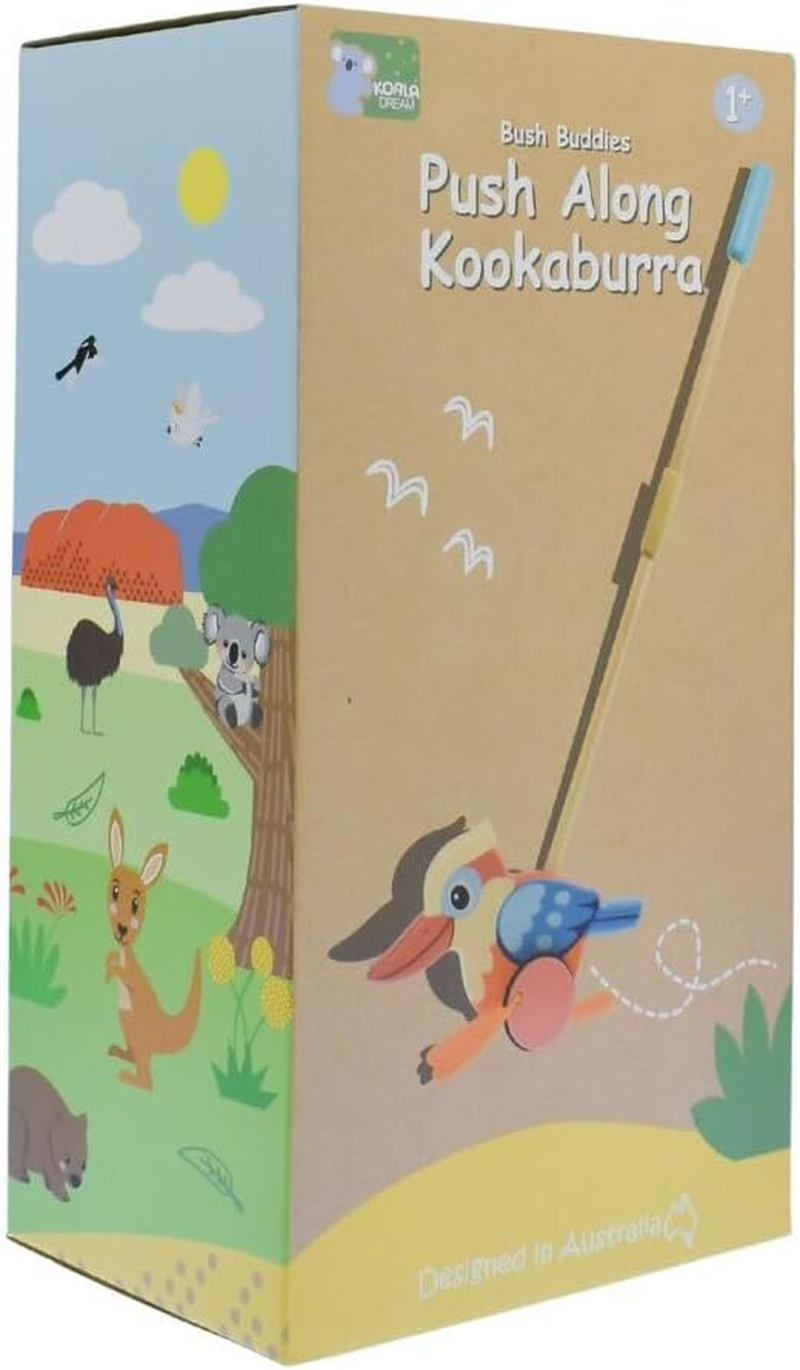 Koala Dream Push along Kookaburra &ndash; Wooden Toddler Push Toy &ndash; FSC Certified Timber, Designed in Australia image number 6