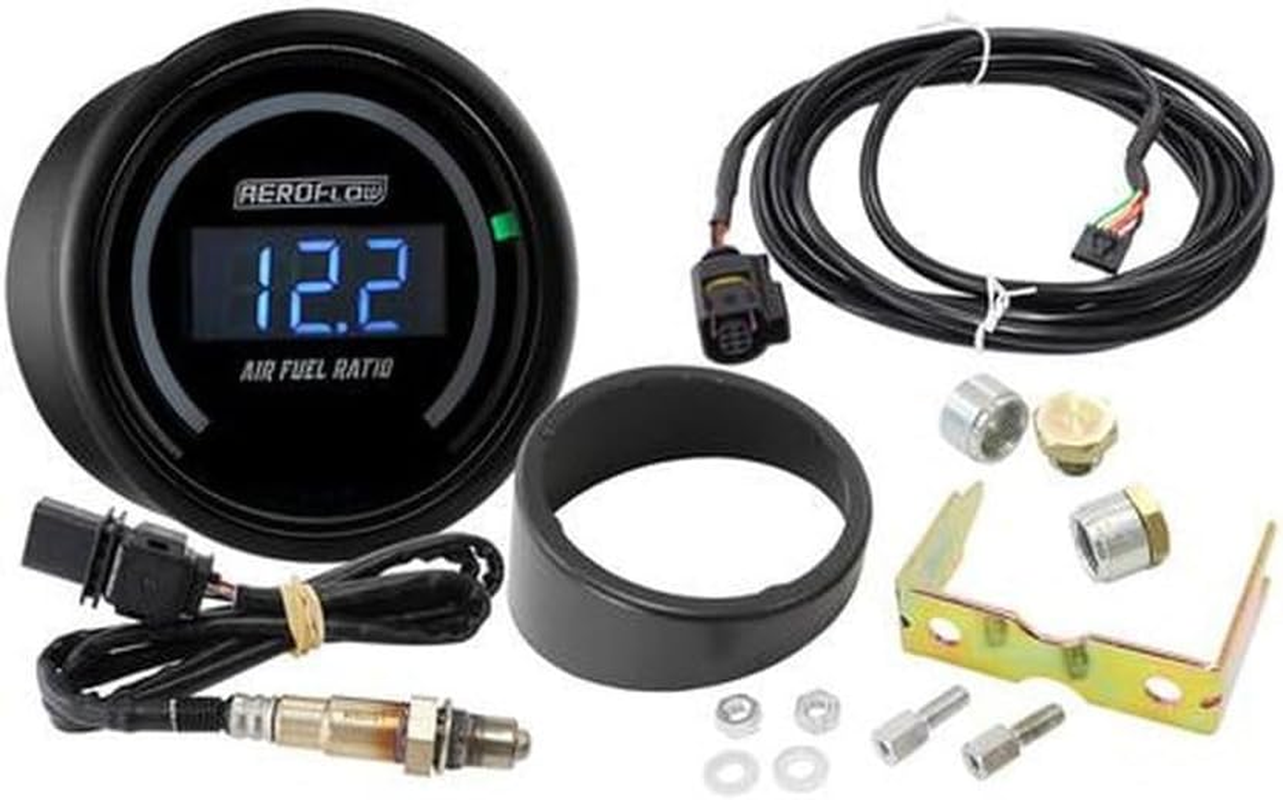 Aeroflow Air Fuel Ratio Gauge Kit Wideband AFR 2-1/16"