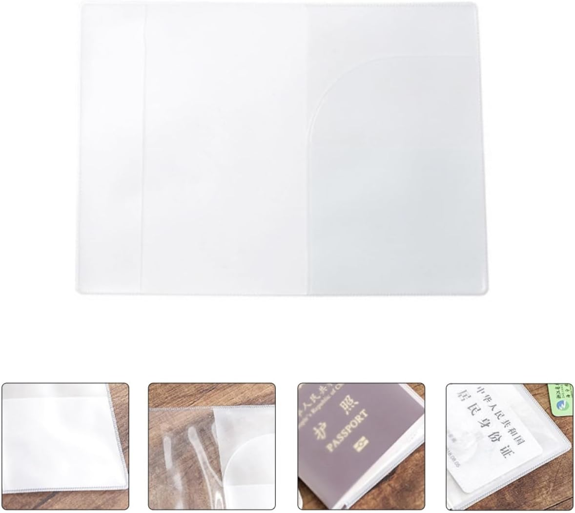 Totority 20Pcs Matte Passport Covers with Card Slots Travel Document Holders Thickened Passport Protectors for Travel Essentials and Id Organizer image number 4