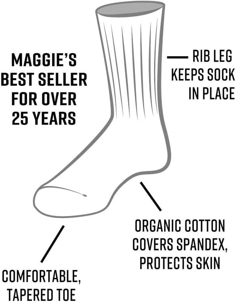 Maggie'S Organic Cotton Crew Sock Tri-Pack image number 3