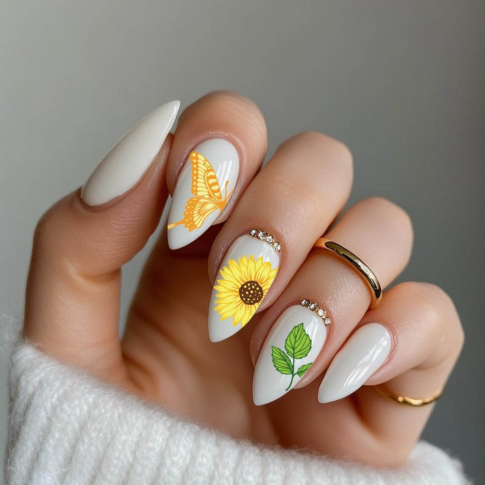 PH Pandahall 3Pcs Flower Leaves Nail Stamp Plates, Butterfly Nail Stamper Plant Nail Art Stencils Print Nail Stencils Stainless Steel Nail Picture Plate for Overlay Use, Nail Art Design image number 1