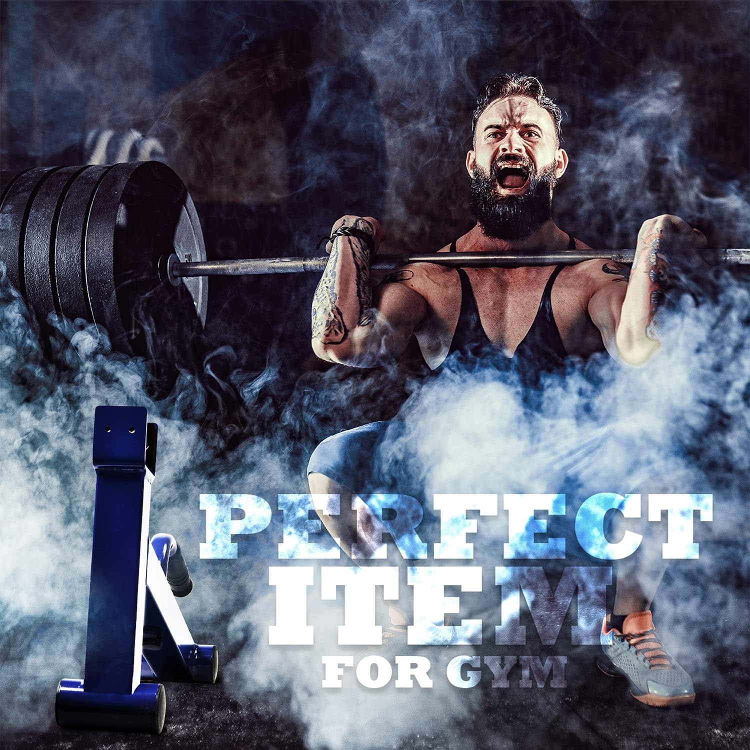 Yes4All Deadlift Jack/Barbell Stand for Weight Training, Deadlift Exercises, Powerlifting, Suitable for Loading and Unloading Heavy Barbell Plates