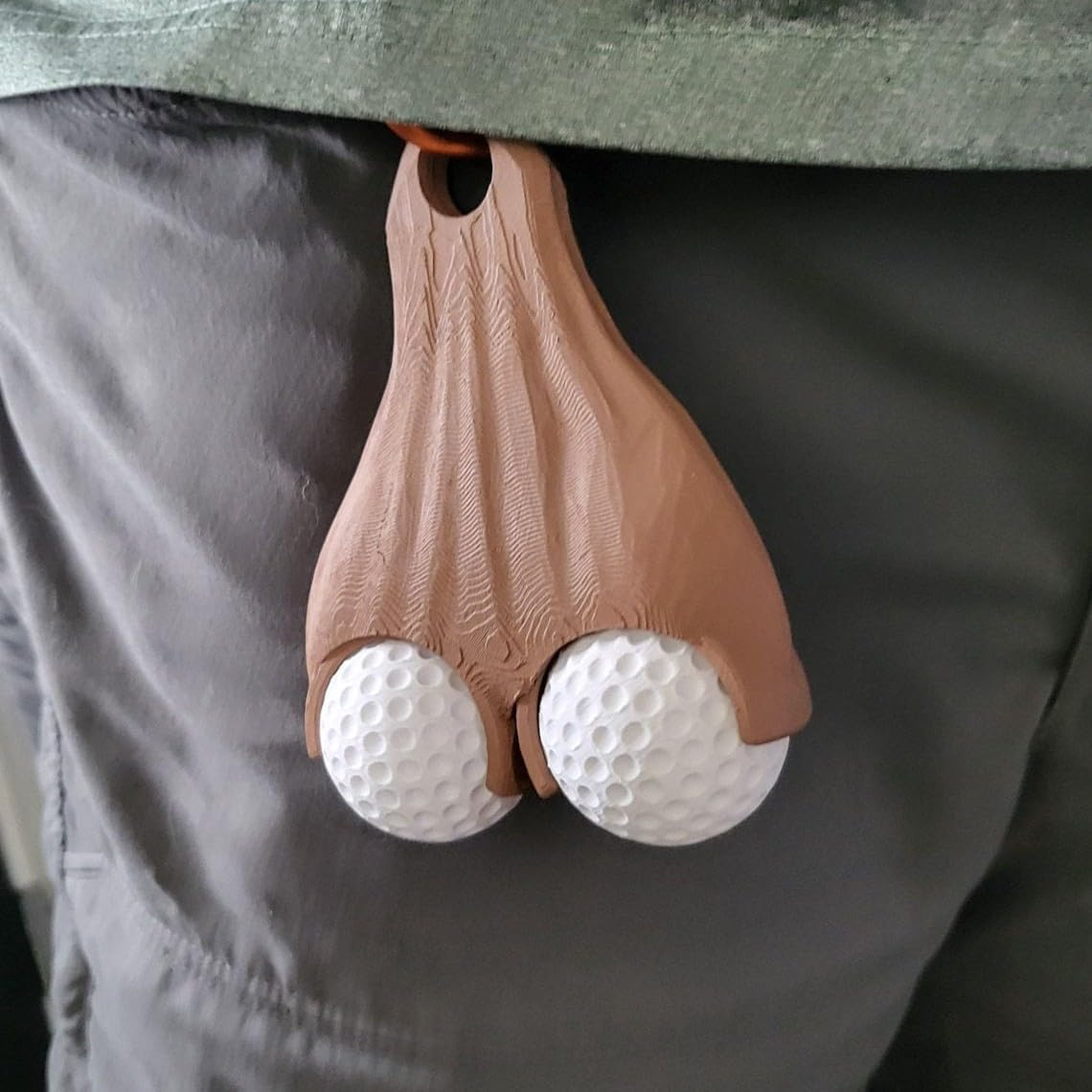 1 Pcs Funny Golf Ball Holder, Golf Ball Storage Holder Novelty Golf Ball Holder Accessories, Portable Golf Ball Carrier Holder Golfers and Golf Lovers, for Golfer Golf Sports Tool Accessories Unisex