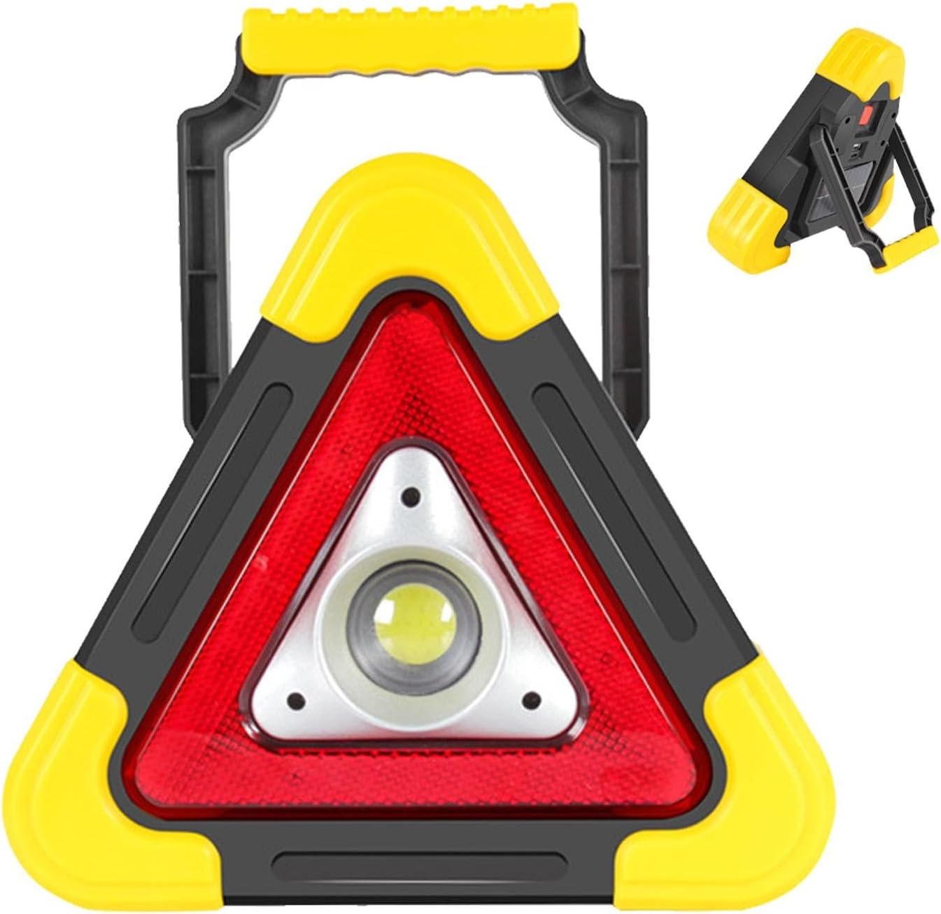 LED Triangle Lights,Multifunctional Solar Car Warning Triangles - Portable Safety Triangle with 4 Modes, Warning Light for Trucks, Vehicles, Accident Repairing, Hazard image number 3