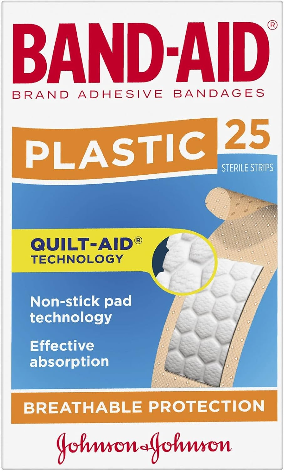 Band-Aid Plastic Strips 200 Pack| Non-Stick Pad Technology| Breathable| Seals Sides image number 2
