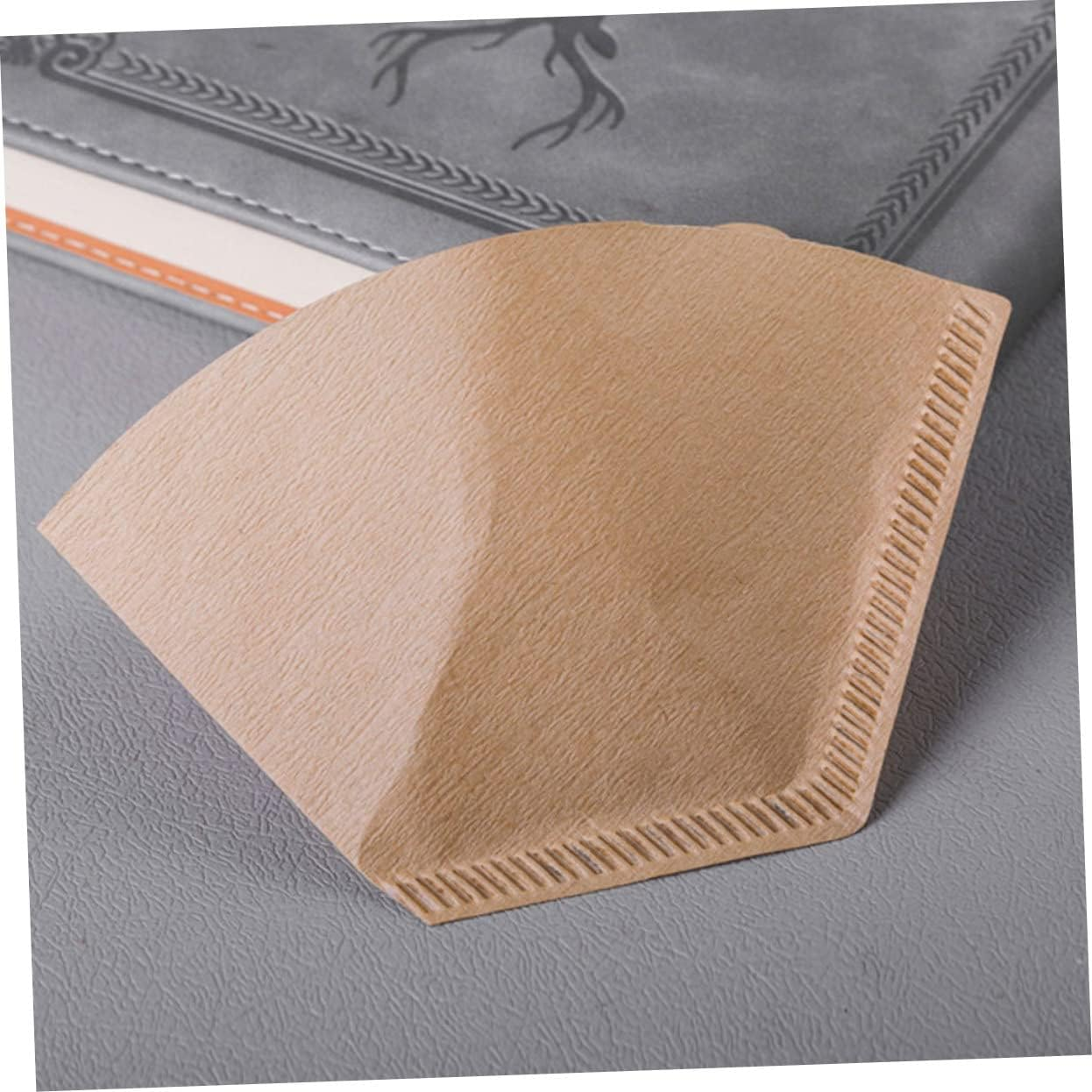 LIFKICH 100Pcs Unbleached Disposable Coffee Filter Cones Fine Filtration Paper for Espresso and Dripper Brewers Portable for Coffee Lovers and Tea Enthusiasts image number 6