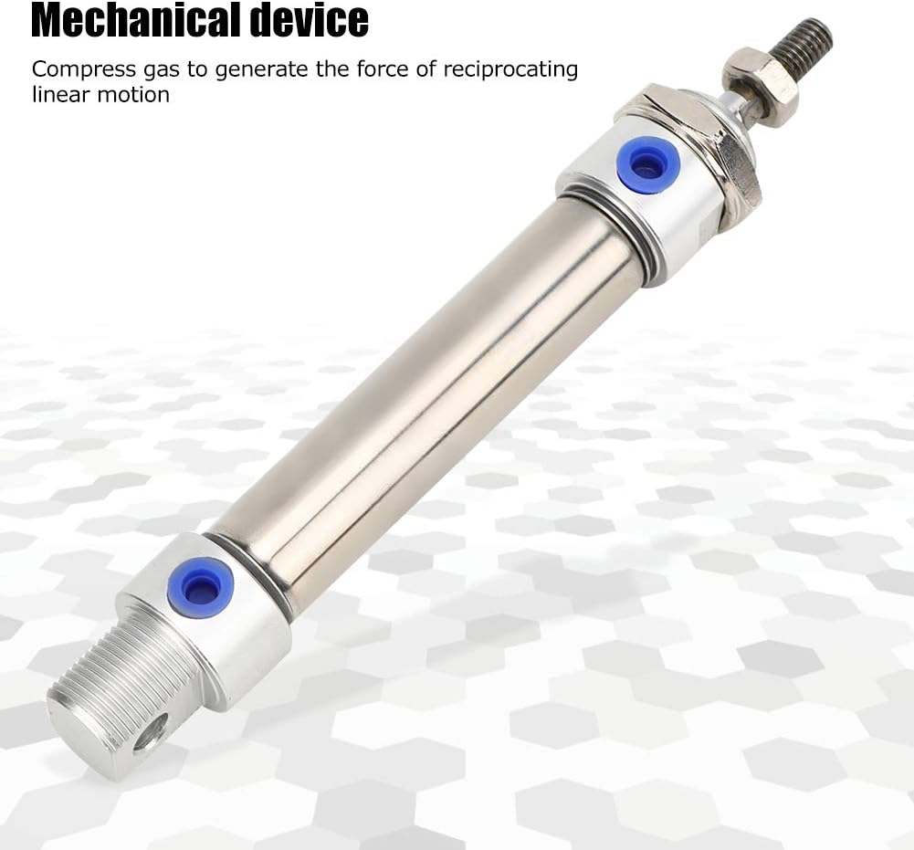 Double Action Stainless Steel Pneumatic Air Cylinder Double Rod Pneumatic Air Cylinder Aluminum Alloy Components MA20 (MA20*75) image number 2