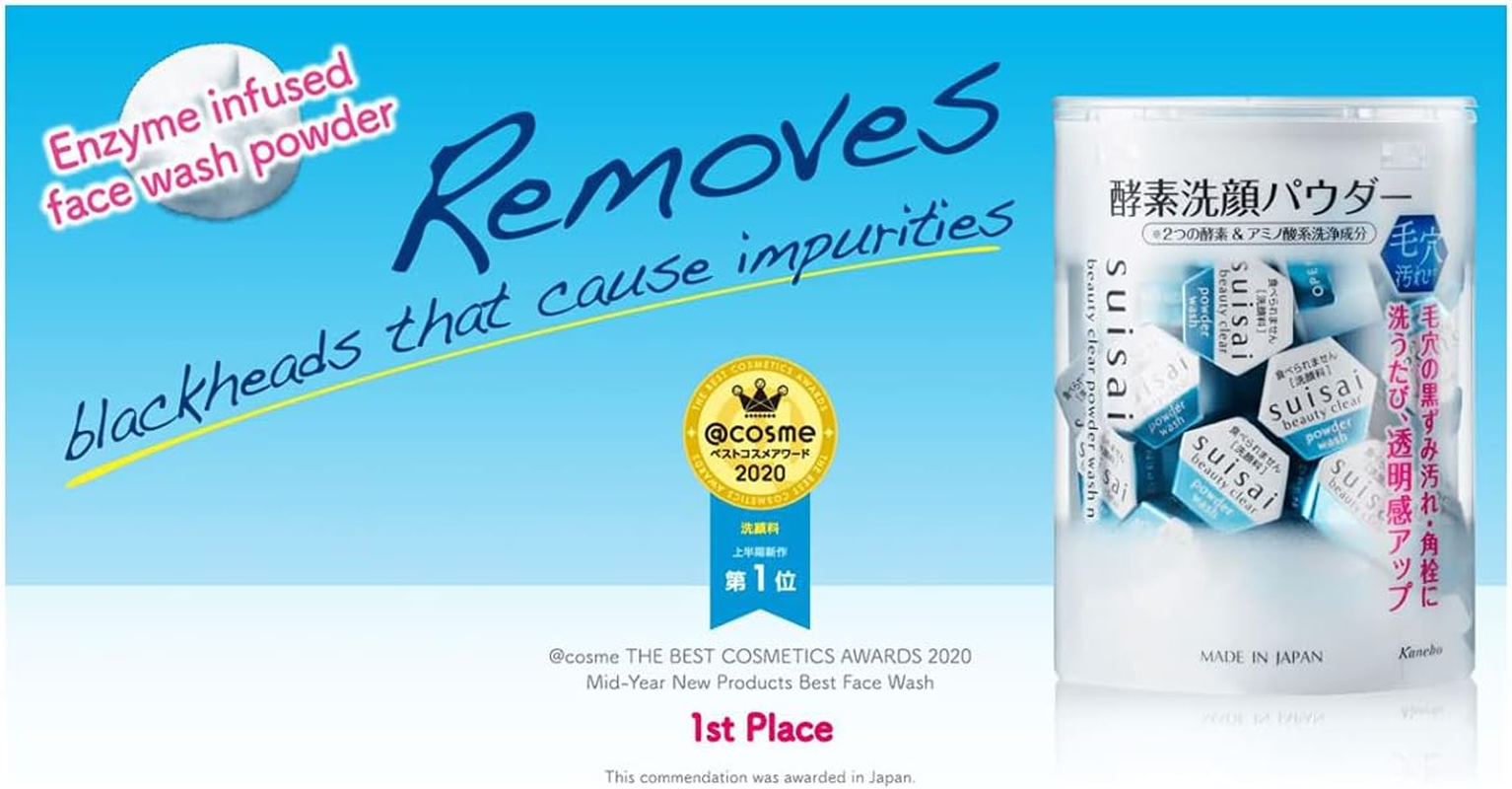 Kanebo Japan Suisai Beauty Clear Enzyme Cleansing Powder (32 Cubes) &times;3Boxes image number 1