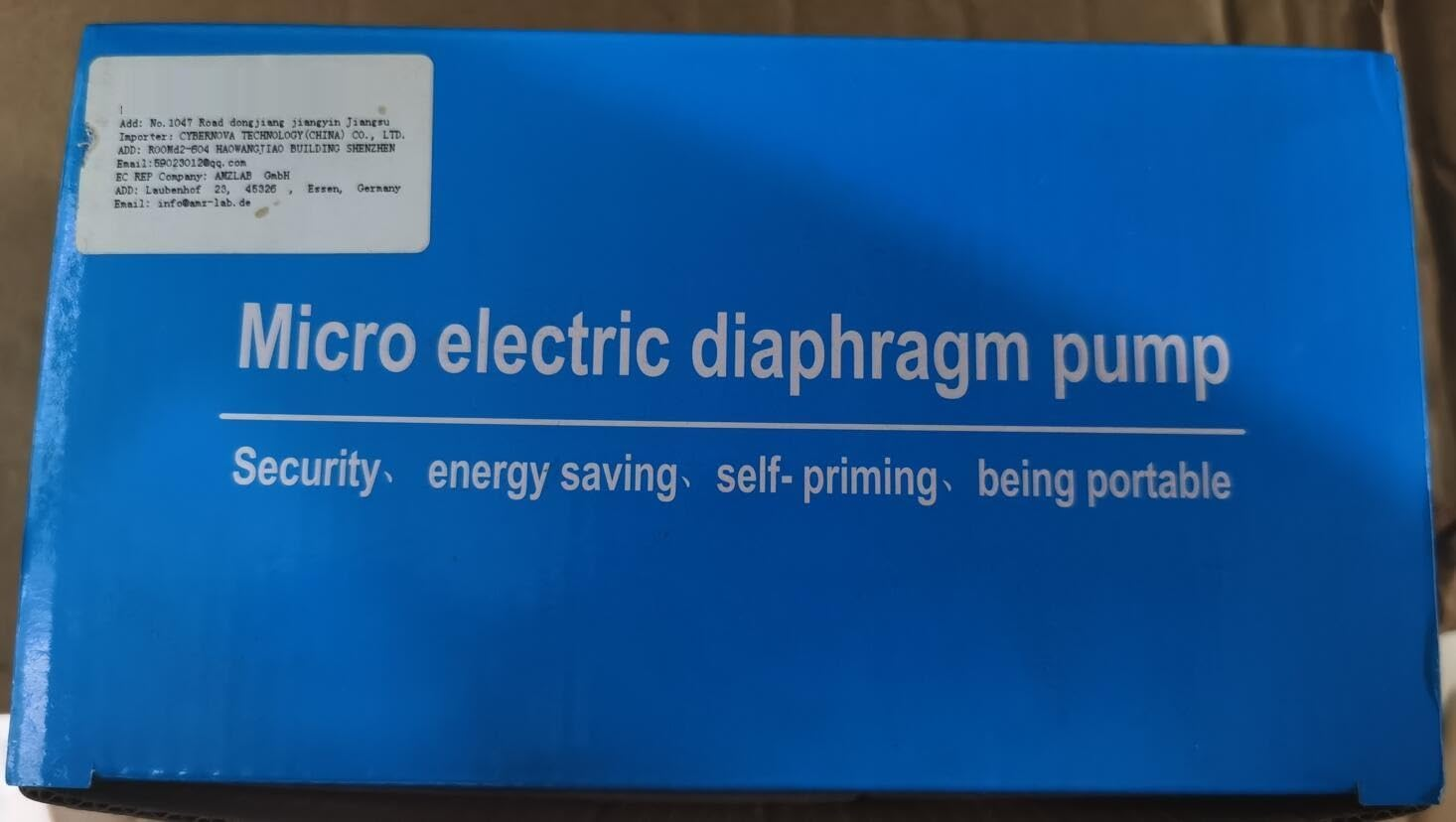 CYBERNOVA DC12 V 131PSI 4-6L/M Fresh Water High Pressure Diaphragm Self Priming Pump Caravan/Boat/Rv/Garden/Vehicle Cleaning/Motorhome (6L/M) image number 1