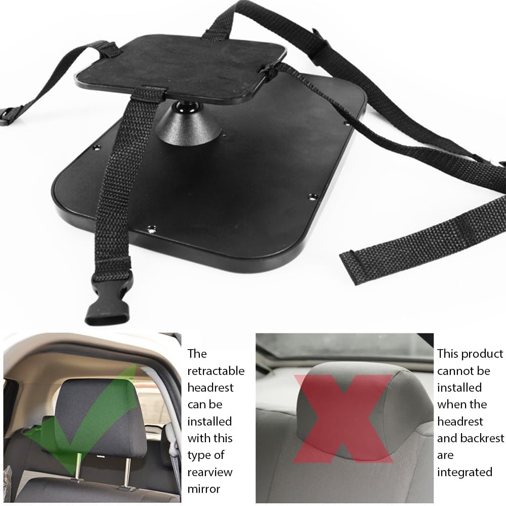 Baby Car Mirror &ndash; Adjustable Wide-Angle Acrylic Shatterproof Rear View Mirror for Back Seat, Durable Car Seat Mirror for Infants & Toddlers, Wide Rearview & 360&deg; Rotation, Easy Assembled image number 3