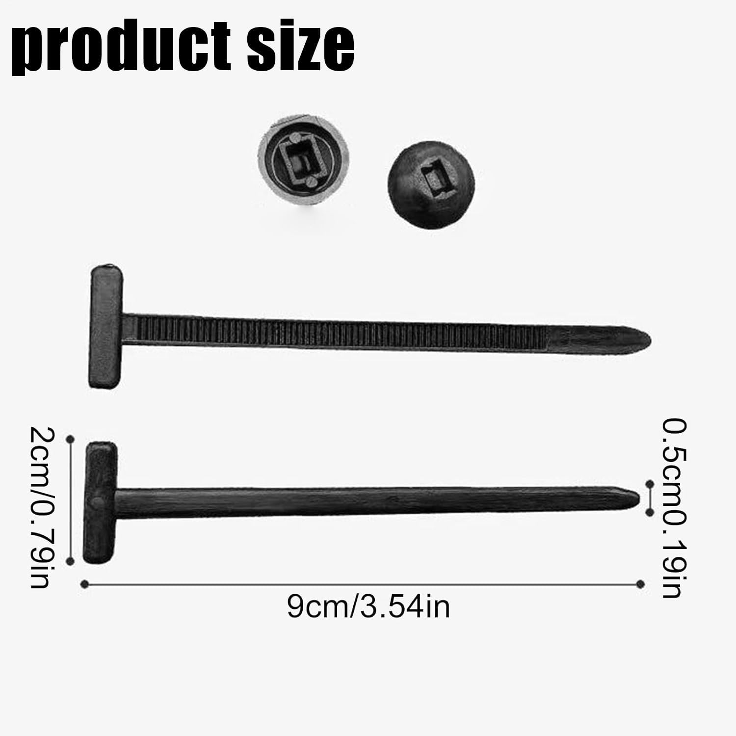 WEZCHUGHAOL 200Pcs Nylon Cable Ties with Buckles, Self-Locking UV Resistant Zip Tie Holders,Car Auto Fixing Repair, Multipurpose Fasteners for Organizing Securing Wires, Cables, Tools image number 2