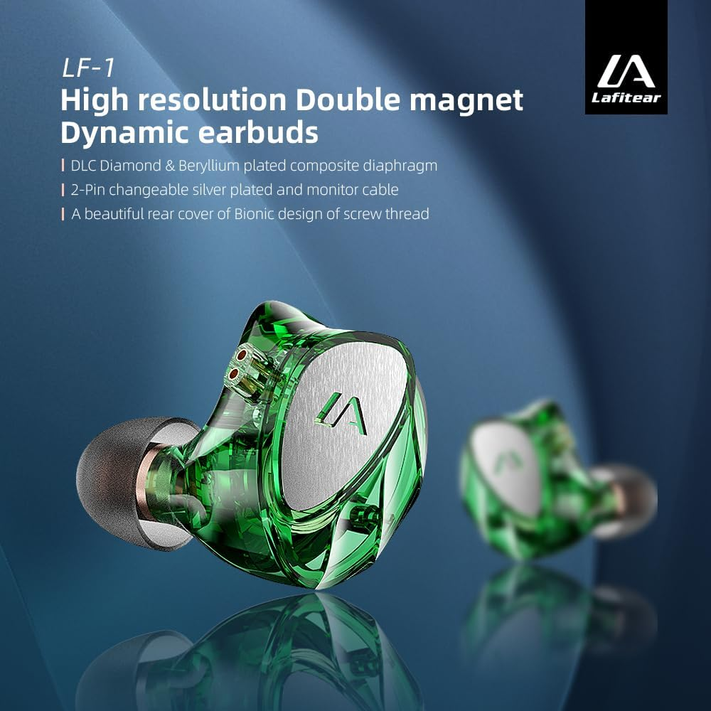 G-60 Wired In-Ear Earbuds with Microphone, 10Mm Dual Magnetic Dynamic Drivers, Hi-Fi Stereo Gaming Earphones, Noise-Isolating Headphones for Gaming and Music. (Purple) - Green image number 6