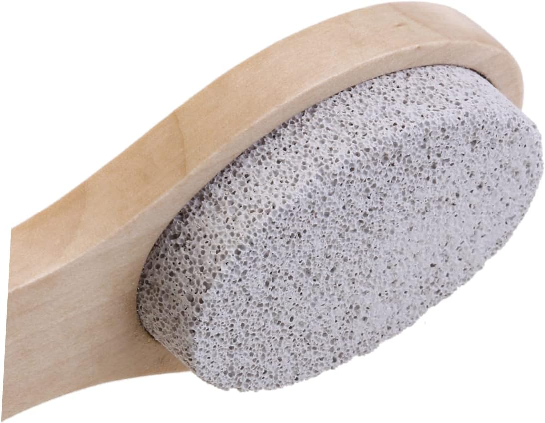 Mikinona Foot Care Nail Brush Pumice Stone Foot Scrub Brush Callus Reducer Exfoliating Tool