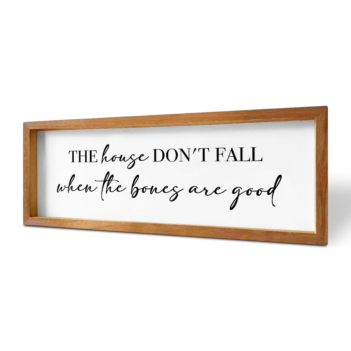 Funny Family Sign Rustic Country Living Room Decor Decorative Wooden Framed Sign Living Room Essentials Farmhouse Hanging Wall Decor Home Office Bedroom Kitchen Guest Bathroom Entryway Decoration image number 3