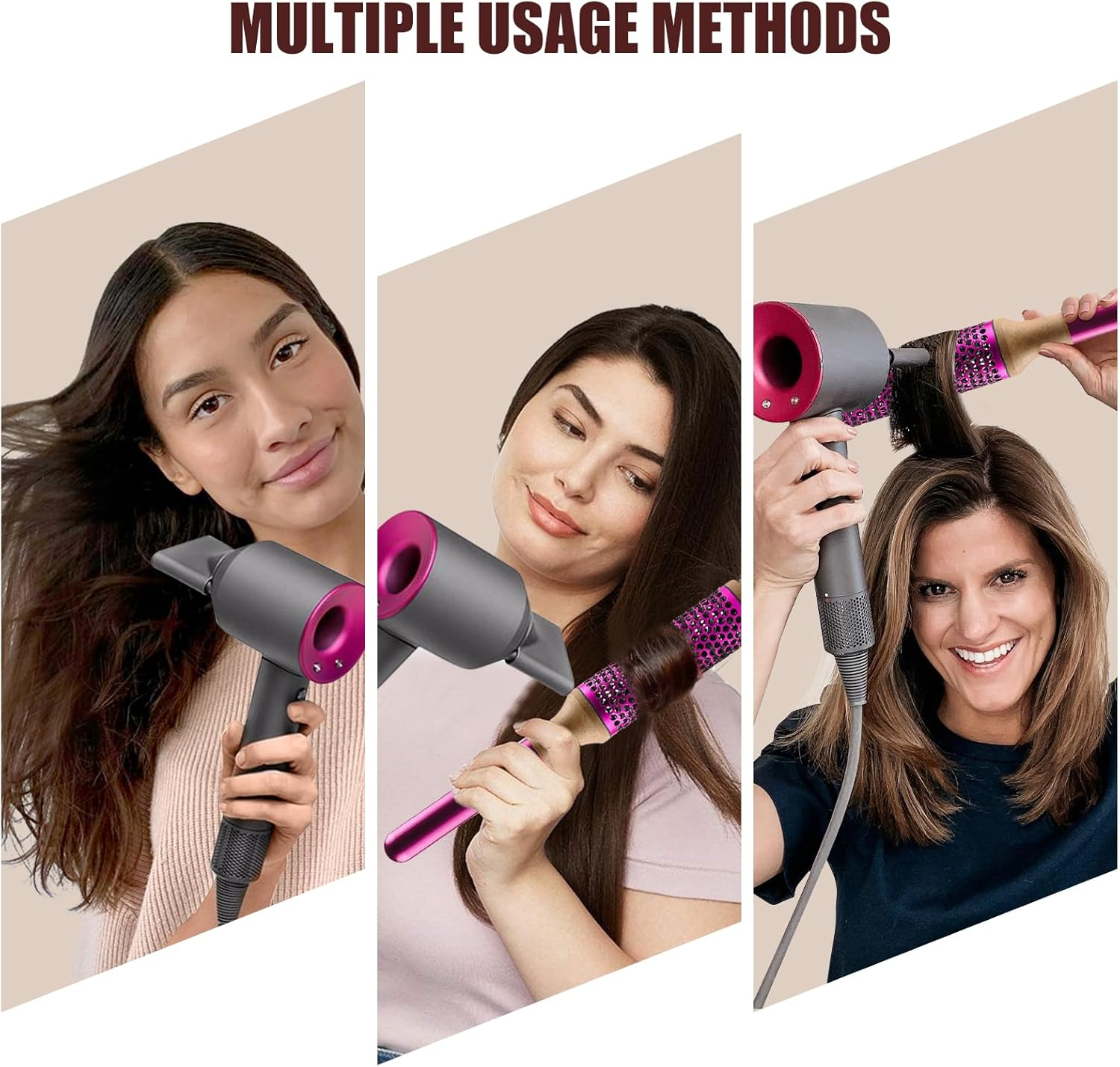 Odashen Gentle Air Attachments/Diffuser/Styling/Concentrator/Smoothing Nozzle Accessories for Dyson Supersonic Hair Dryer HD01,HD02,HD03 (Styling Concentrator) image number 6