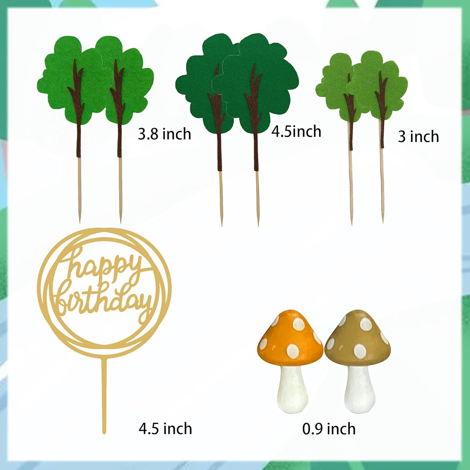 Capybara Cake Toppers Capybara Birthday Party Supplies，Toucan，Crocodile Cake Topper Woodland Animals Cake Decoration Woodland Baby Shower Decorations image number 2