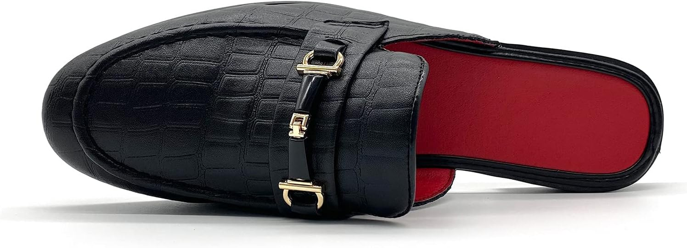 Youxiaoyou Men'S Dress Mule Slippers Suede Slip-On Loafers Velvet Backless Sandals Size 7-13 image number 2