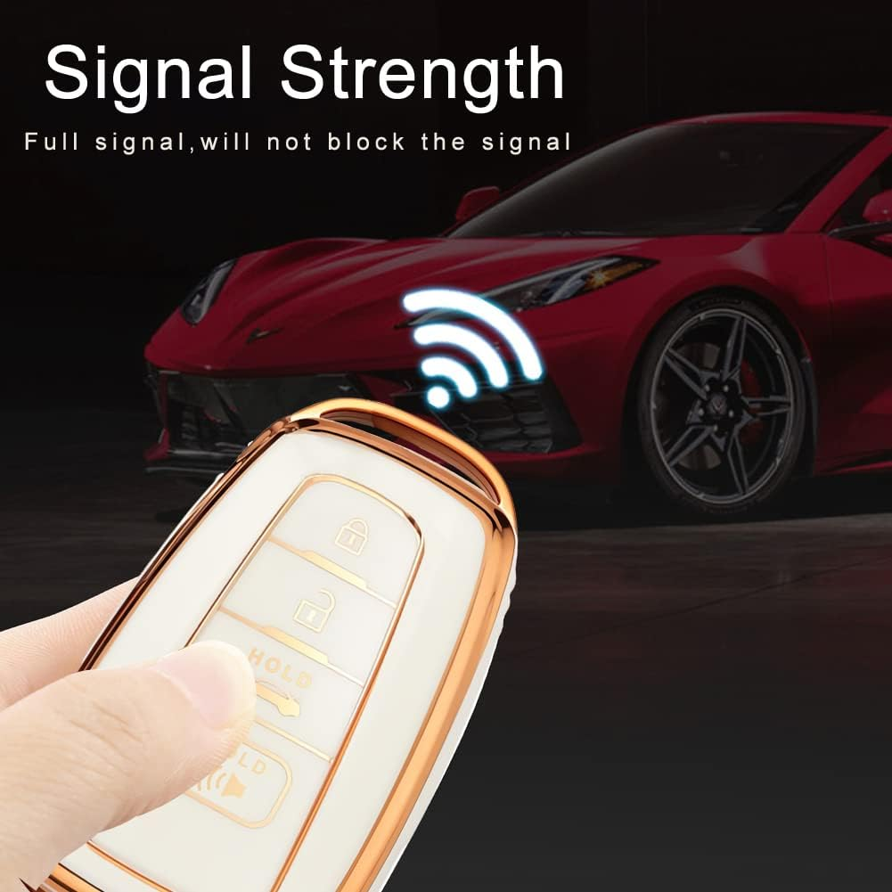 Toyota Camry RAV4 Highlander Corolla Avalon C-HR Prius GT86 Key Fob Cover, Premium Soft TPU 360 Degree Protector, Gray image number 2