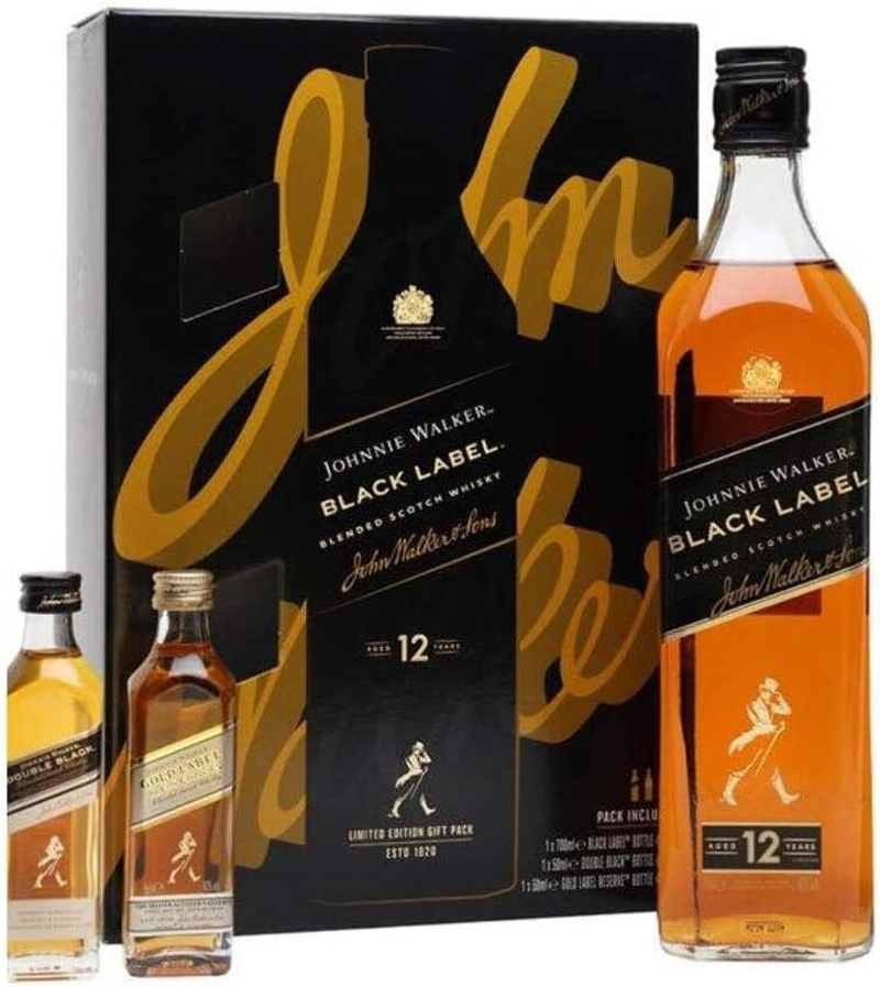 Johnnie Walker Black Label & Miniatures Gift Pack