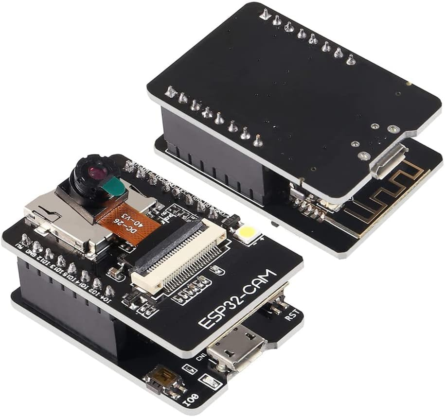 Hiletgo 2Pcs ESP32-CAM Camera Module ESP32-S OV2640 2MP Camera Development Board + Micro USB to Serial Port CH340C 4.75V-5.25V Wireless Wifi Bluetooth with TF Card Slot for Arduino Raspberry Pi image number 6