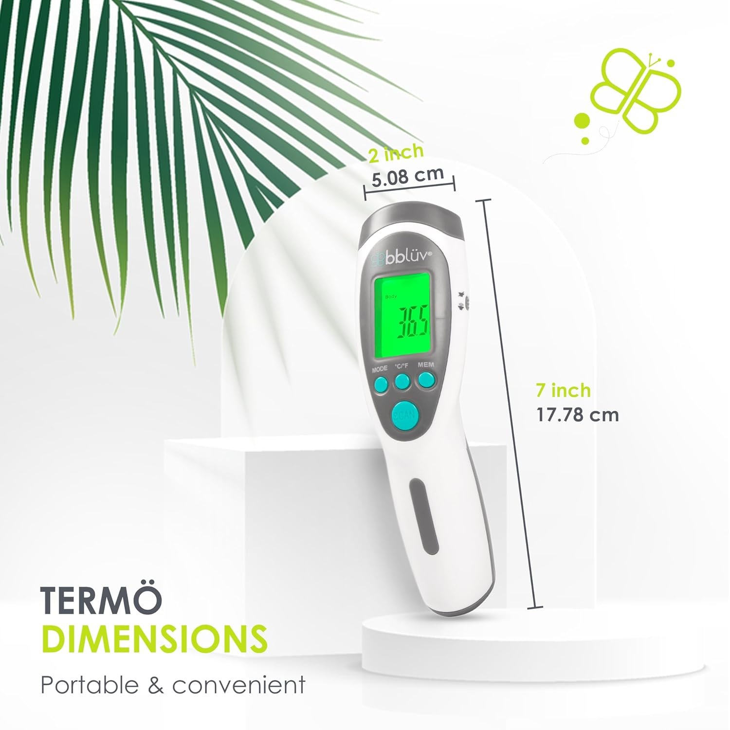 Termo &ndash; 4-In-1 Infrared Digital Thermometer, Easy to Use with LCD Light and Audible Alarm, Non-Contact Forehead Temperature for Adults and Kids image number 5