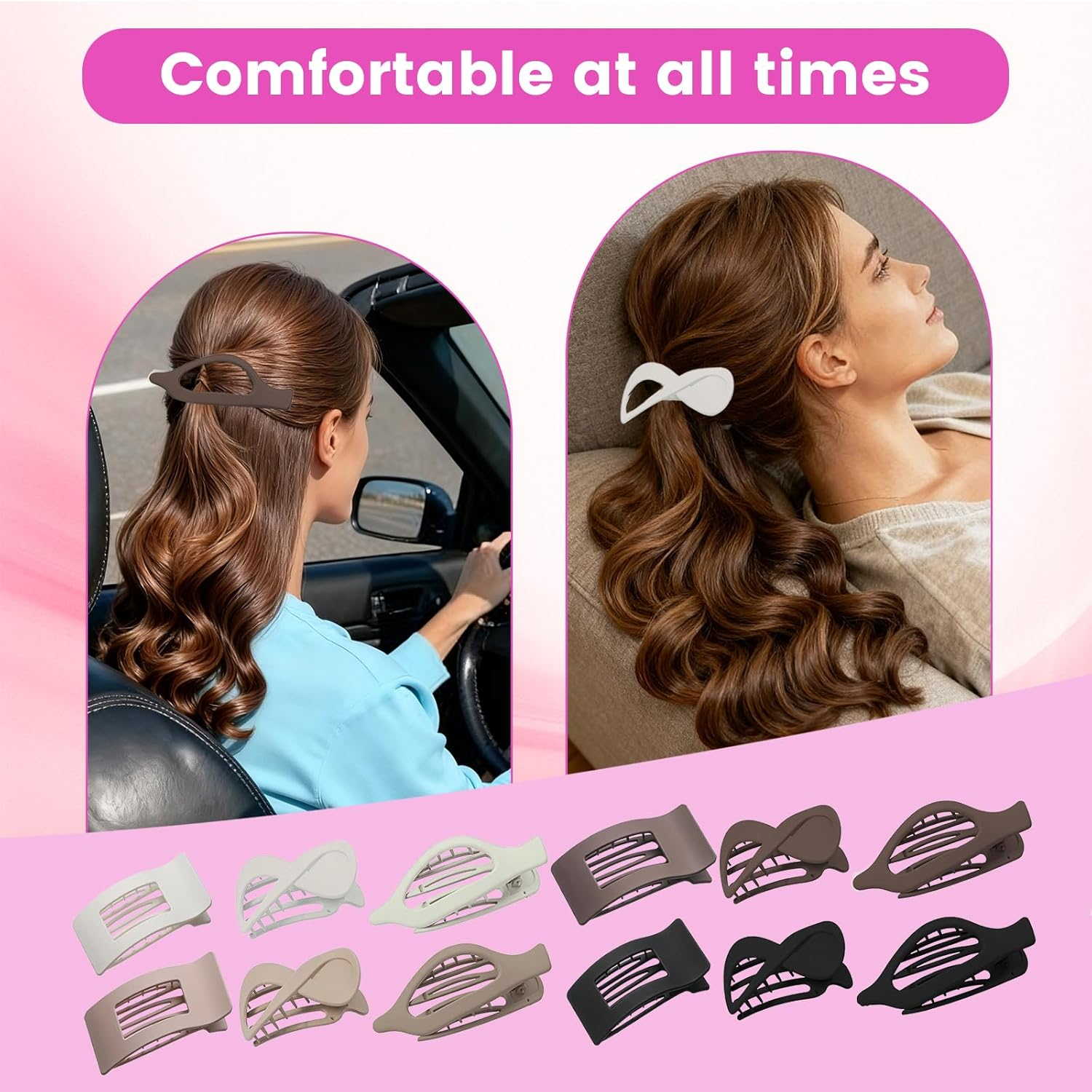 FOLAI Set of 12 Small Hair Clips Hair Clips Hair Accessories for Women image number 4