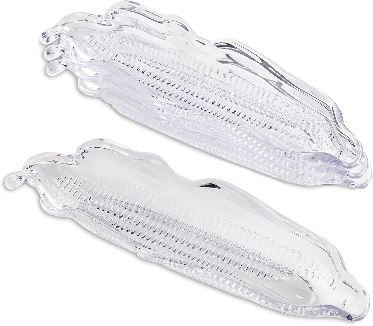 HIC Corn Dishes, Glass Corn Picks, Set of 8 Yellow image number 2