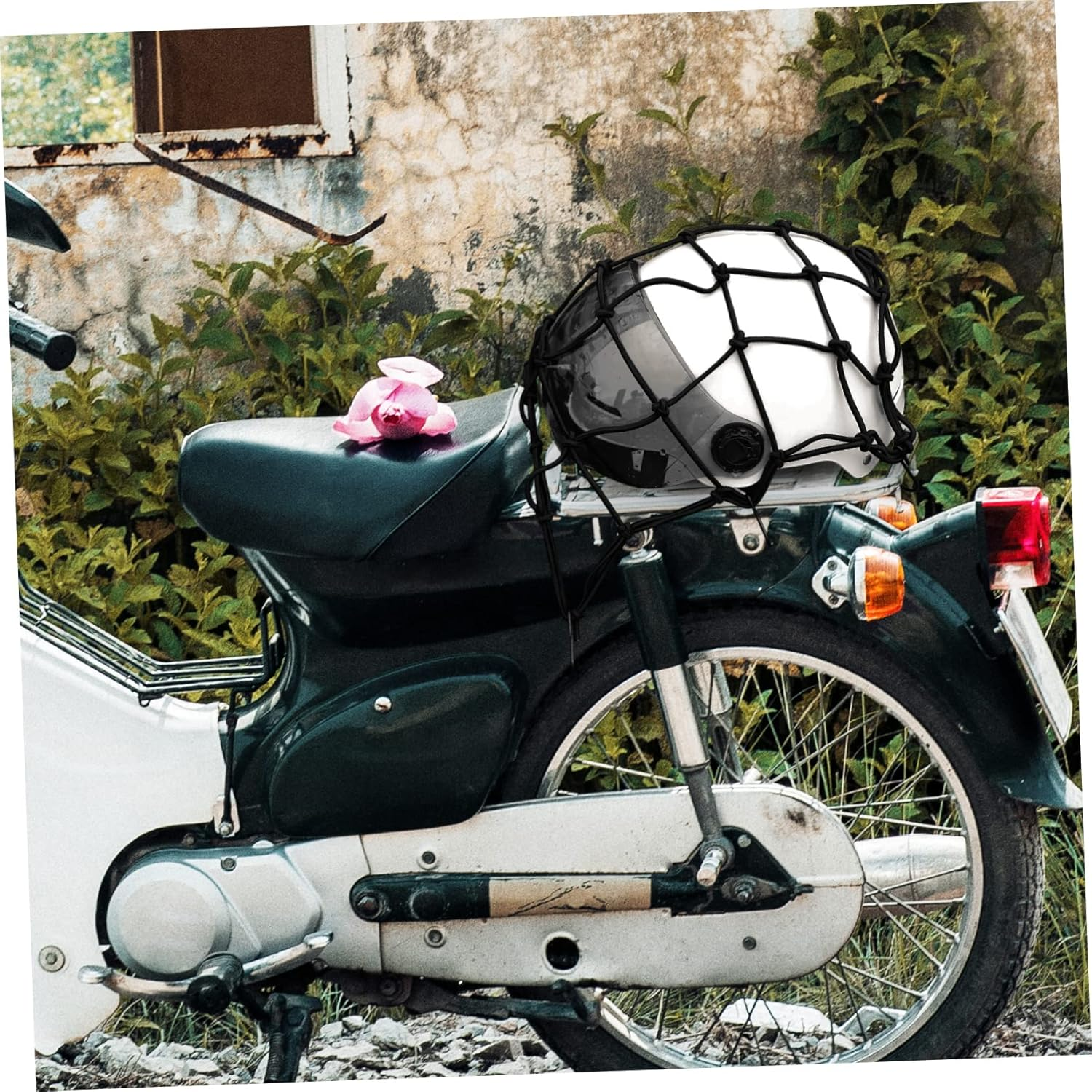 Heavy-Duty Elastic Bike Luggage Net for Motorcycle Cargo Net Bike Luggage Fixing Strap Bungee Straps for Secure Transport image number 2