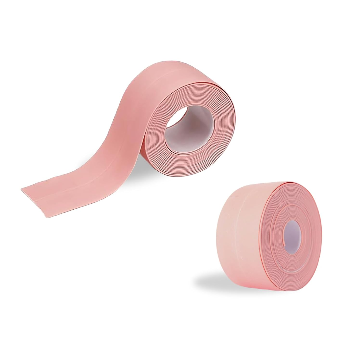 Sgphrzlt 2 Rolls Black Caulk Tape Waterproof Self Adhesive, 3.8Cm X 3.2M Bathroom Caulking Sealant Tape for Bathtub, Peel and Stick Toilet Base Sealer Strip for Floor Trim Shower Kitchen Wall Edge