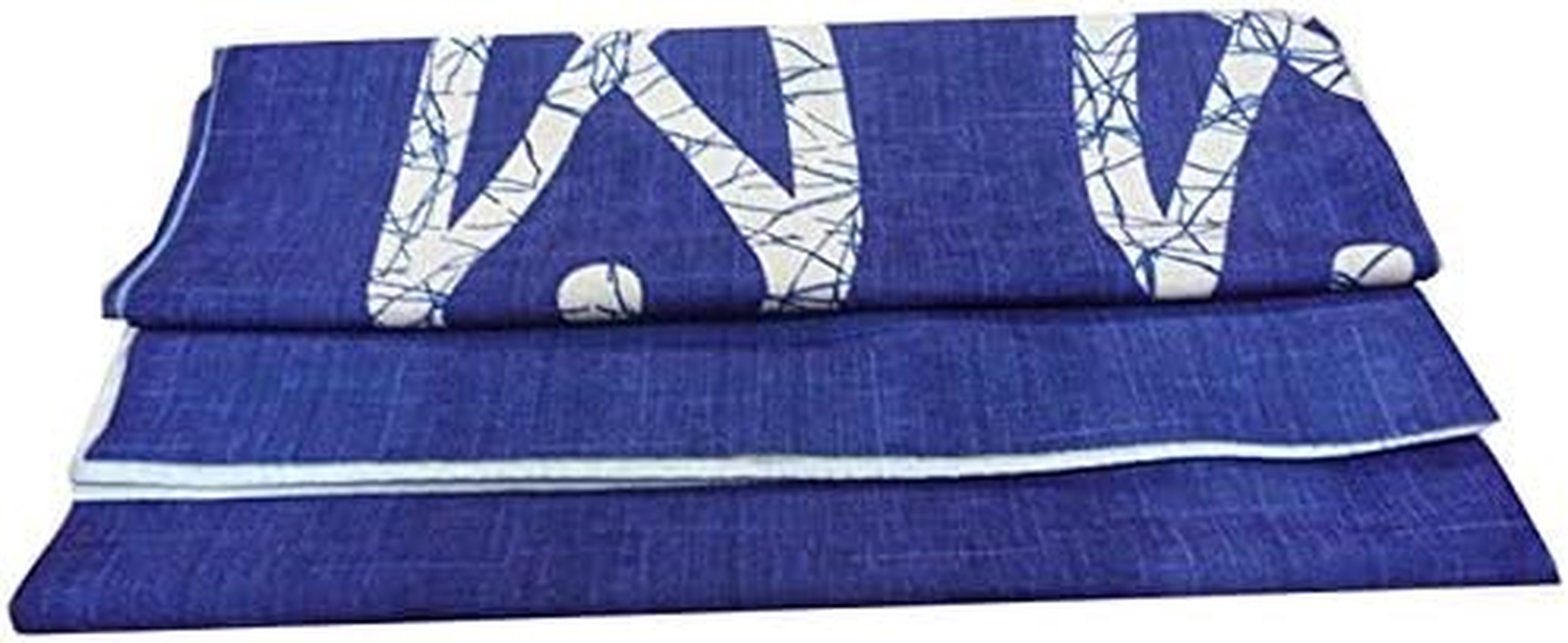 Japanese Noren Doorway Curtain Ancient Character Fish Tapestry for Home Decoration Blue 33X59Inch image number 6