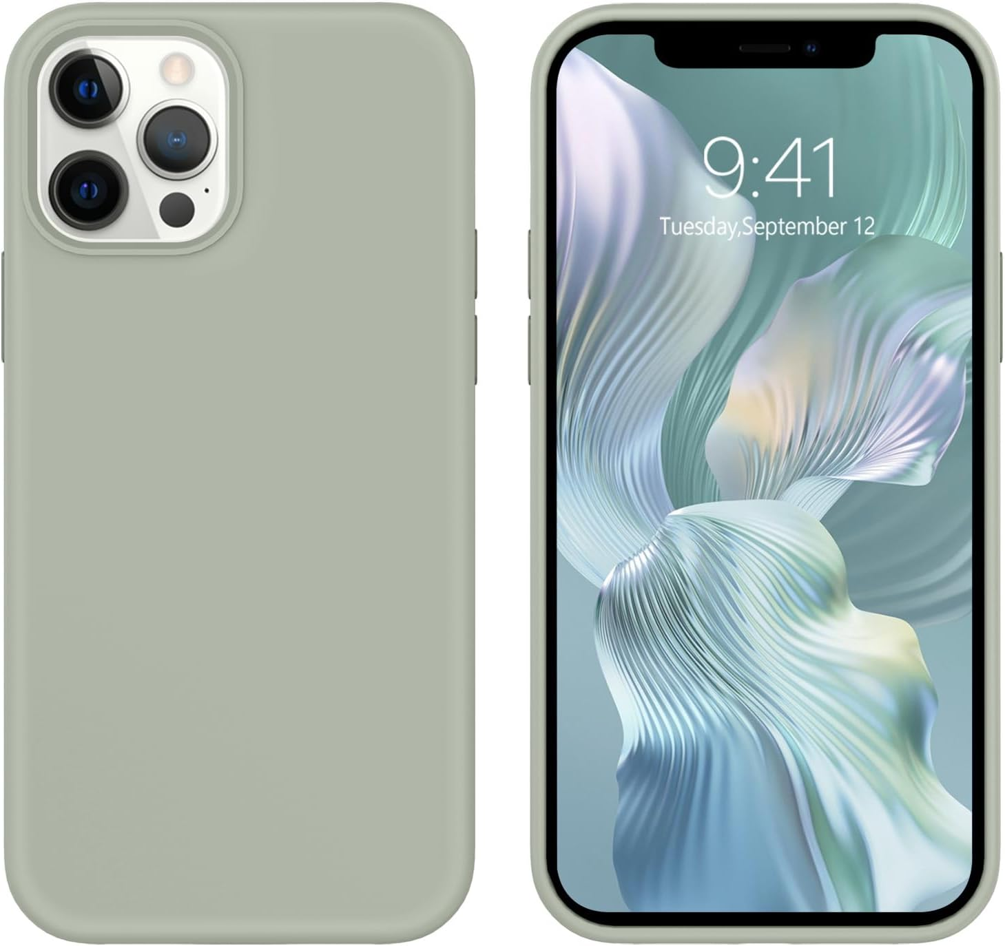 GUAGUA Case for Iphone 15 Pro, Liquid Silicone Soft Gel Rubber Slim Thin Microfiber Lining Cushion Texture Cover Shockproof Protective Phone Cover for Iphone 15 Pro 6.1 Inch, Yellow