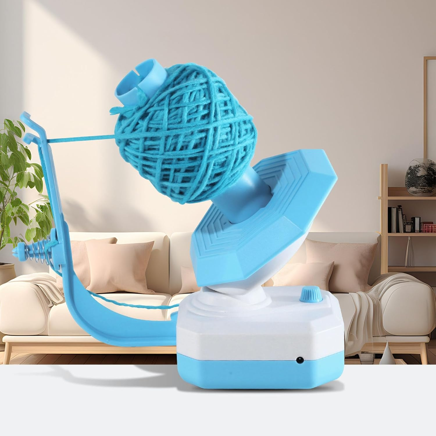 Yarn Winder, Electric Yarn Winder for Crocheting, Large Capacity Electric Yarn Ball Winder, Stepless Speed Automatic Yarn Spinner Yarn Cake Winder for Knitting Enthusiast image number 4
