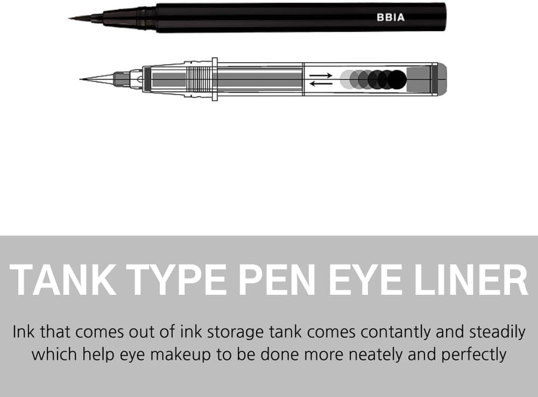 BBIA Last Pen Eyeliner - Waterproof Liquid Pen Eye Liner Long-Lasing Quick Dry Multi-Proof Easy Drawing Ink Tank Type with Precise & Flexible Fine Brush No-Skip Korean Eye Makeup (02 SHARPEN BROWN) image number 2
