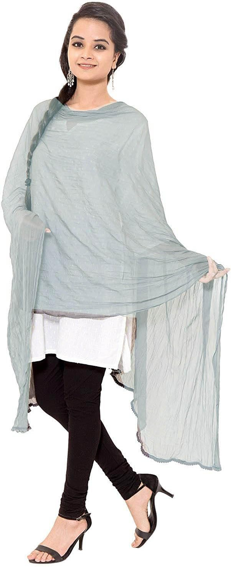 Cotton Solid Colors Women Dupatta Scarves Shawl