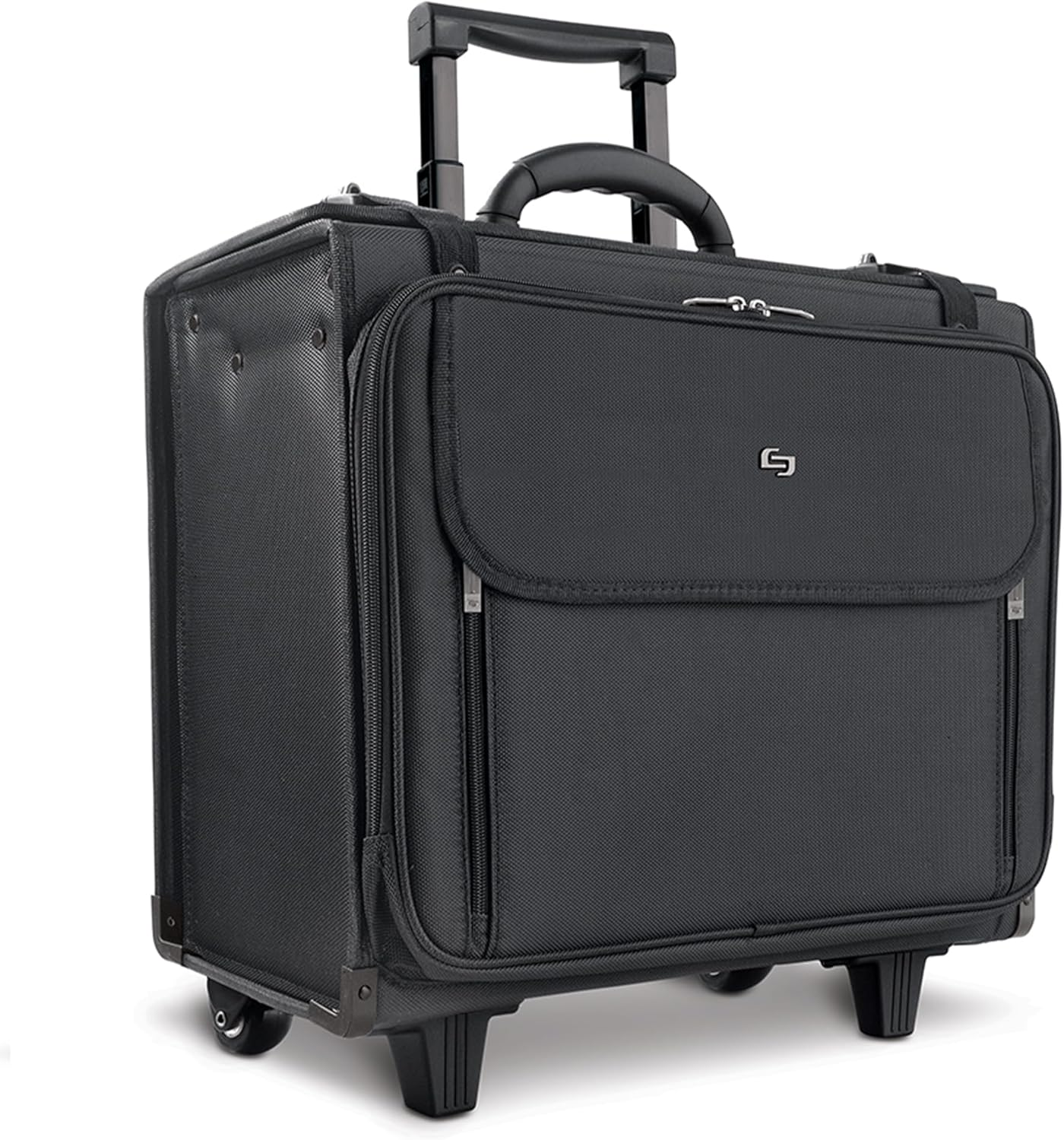 Solo Morgan 17.3 Inch Rolling Laptop Catalog Case with Hanging File System, Black image number 6