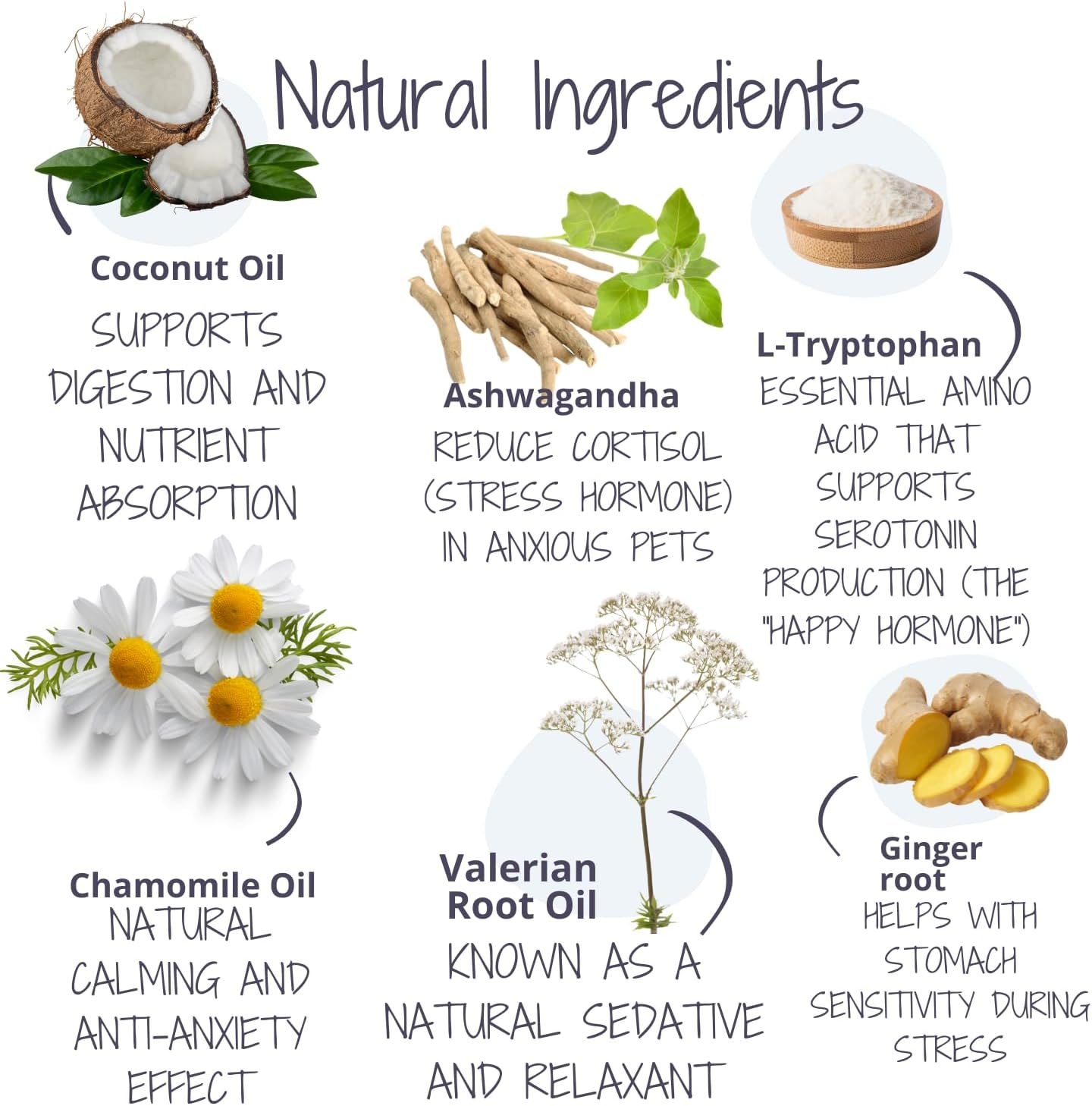 Duck Calming Coconut Oil for Dogs & Cats &ndash; 200Ml Anxiety Relief Supplement with Chamomile, Valerian & Ashwagandha &ndash; Natural Stress Soothing Formula &ndash; Fast-Acting & Long-Term Calmer image number 5