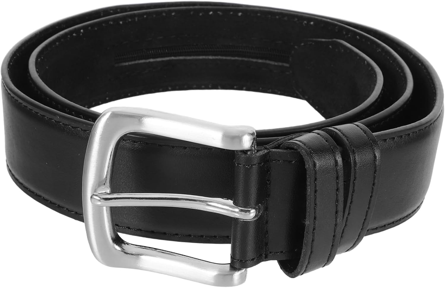 Totority Money Belt with Hidden Compartments Theft PU Wallet Belt for Men Black Travel Accessory Zipper for Valuables and Cash for Business Trips and Daily Use