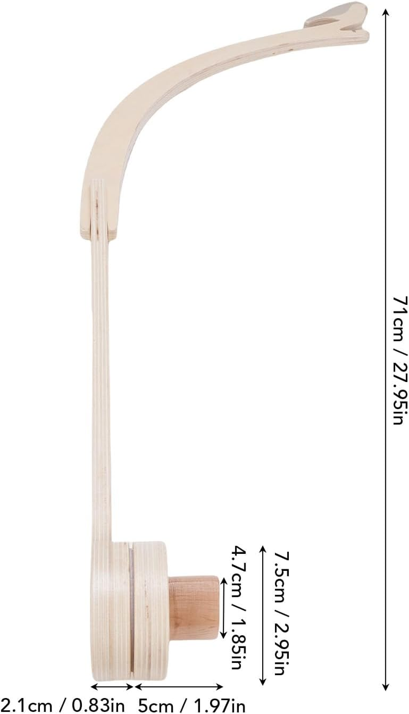 Baby Crib Mobile Arm, Beech Wood Baby Crib Mobile Arm Holder No Tool Assembly Bracket with Secure Gripping Design for Nursery image number 6